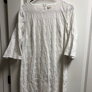 J Crew Eyelet shift dress size xs